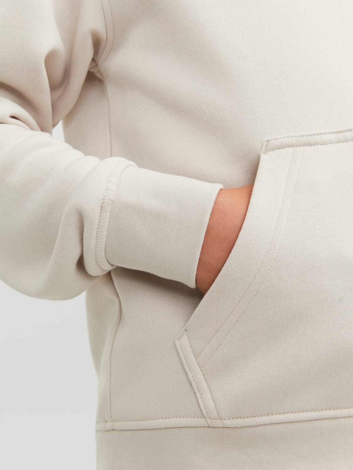 Sudadera con capucha junior beige - JORVESTERBRO